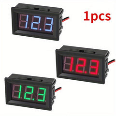1pc 1 2 wire DC4 5v 30V LED Panel Digital Display Voltmeter Voltmeter