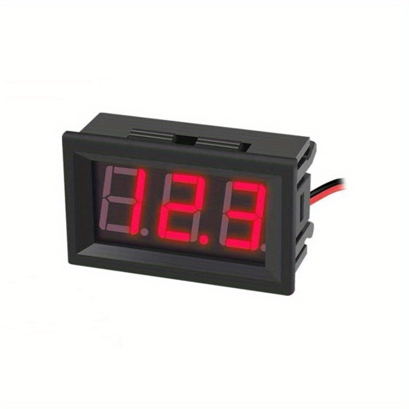 1pc 1 2 wire DC4 5v 30V LED Panel Digital Display Voltmeter Voltmeter
