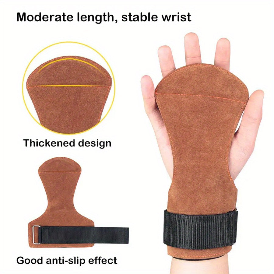 Leather Palm Guard Non slip Weightlifting Fitness Hand Guard