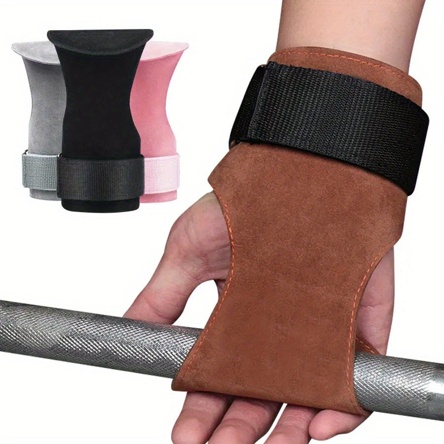 Leather Palm Guard Non slip Weightlifting Fitness Hand Guard
