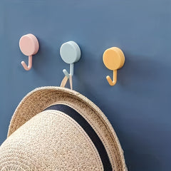 12pcs Adhesive Hooks Waterproof Wall Hangers Small Storage Hooks