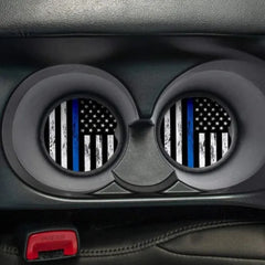 2pcs American Flag Cup Holder Car Coaster Accessory Gift Water Cup Mat