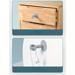 5pcs Silicone Door Stopper Anti collision Door Blocking Suction Toilet