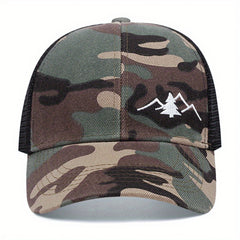 Outdoor Baseball Cap Sun Hat Trucker Hat Adjustable Baseball Cap