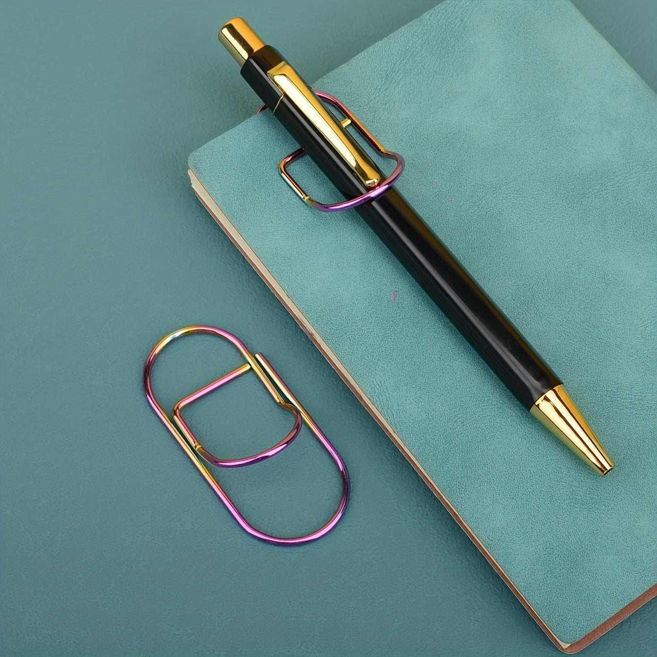 Metal Pen Holder and Paper Clip for Office and School Supplies