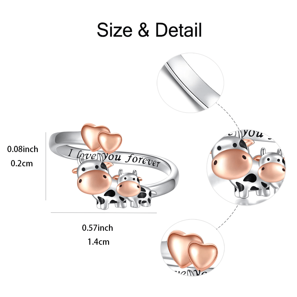 Cows With Love Ring For Family Friends Great Christmas Halloween Thanksgivin...