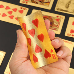 Golden Foil Dollar Playing Card Waterproof Poker Card