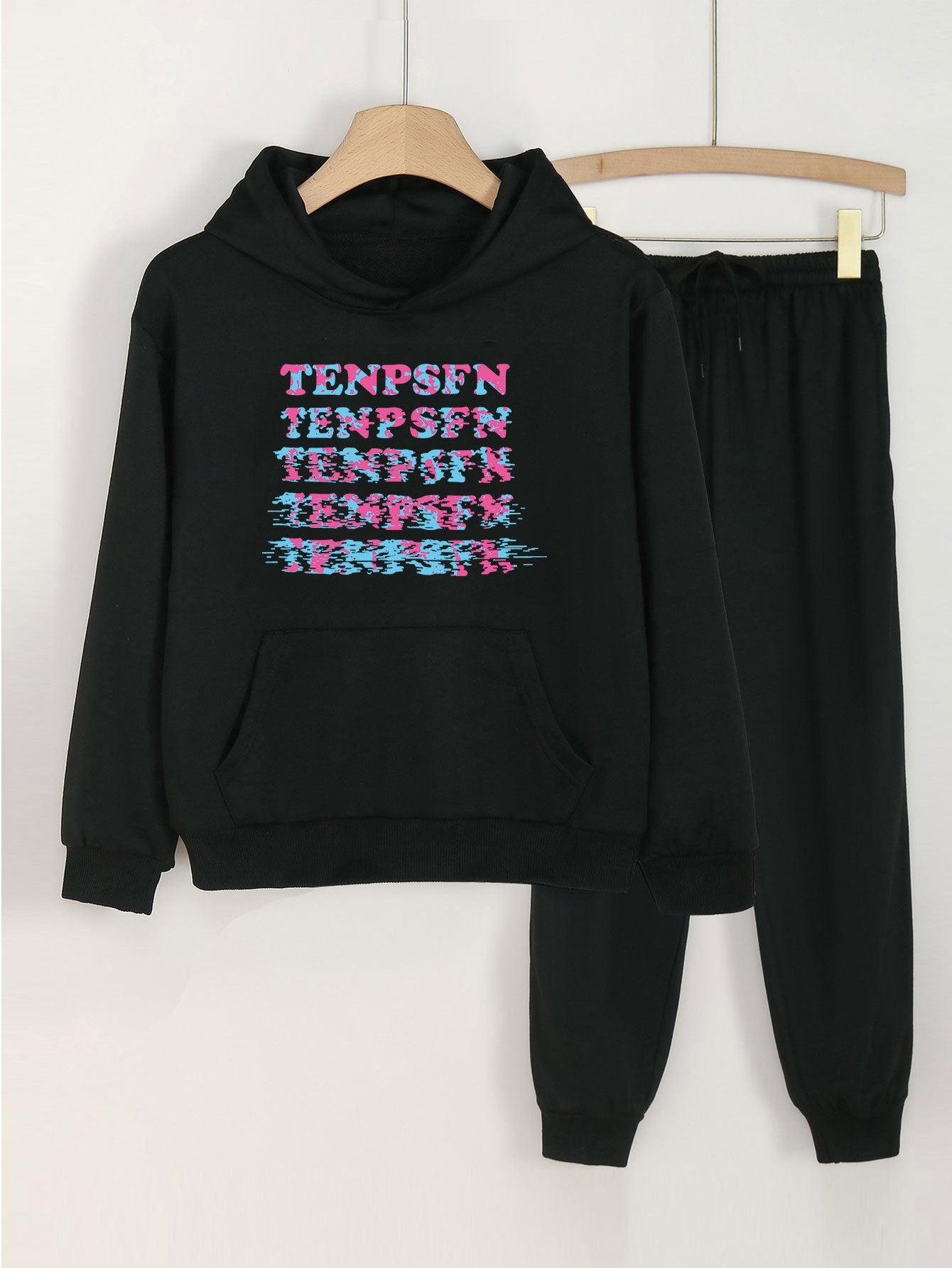 2pcs Hoodie Jogger Pants Set For Girls Sports Spring Fall Christmas Gift