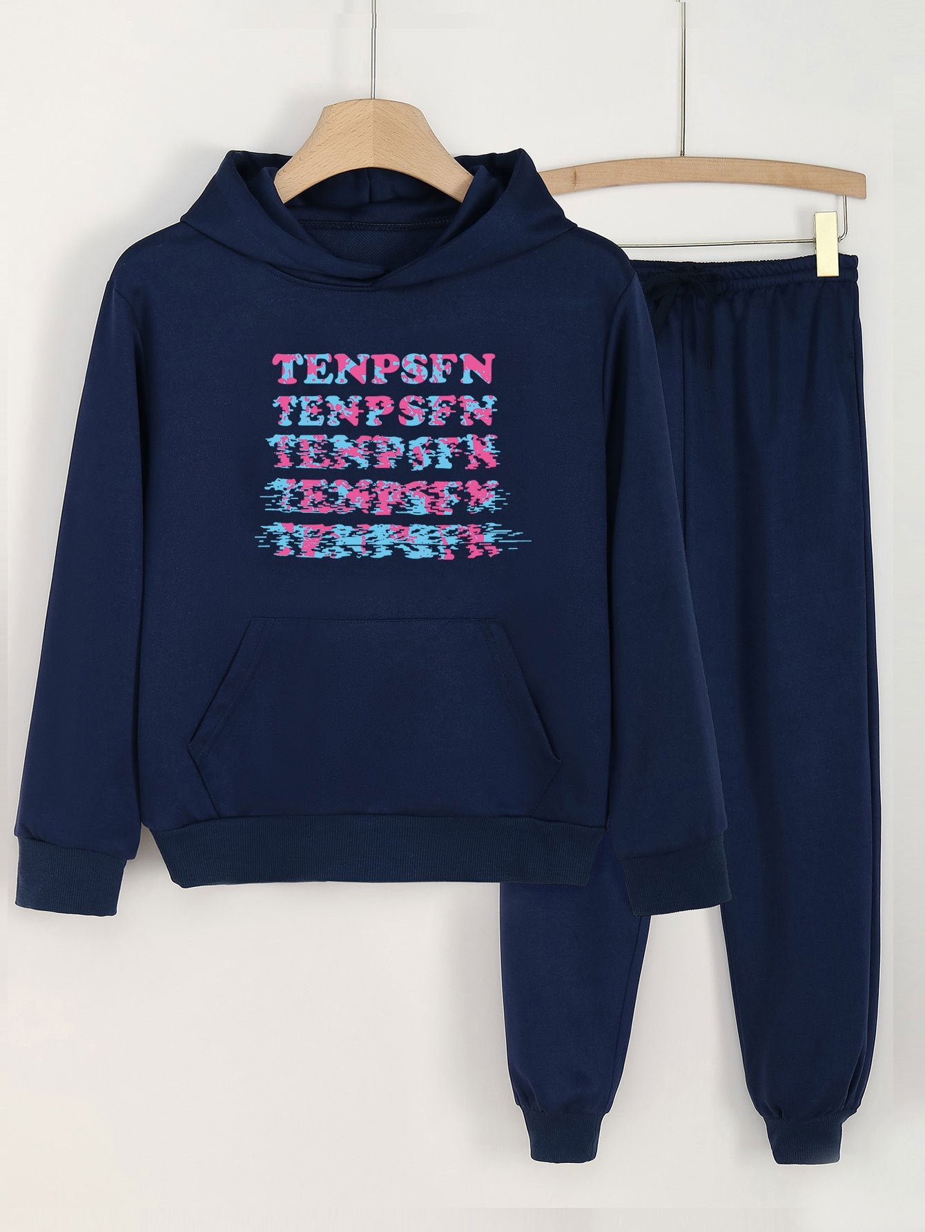 2pcs Hoodie Jogger Pants Set For Girls Sports Spring Fall Christmas Gift