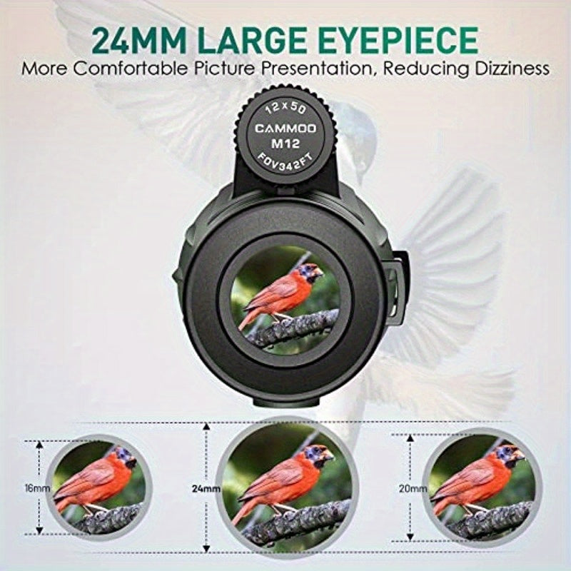 24mm Large Eyepiece High Power Monocular Telescope for Bird Watching