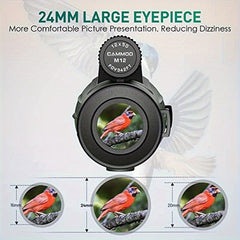 24mm Large Eyepiece High Power Monocular Telescope for Bird Watching