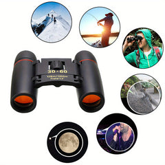 Waterproof Small Binoculars HD for Travel Camping Hiking