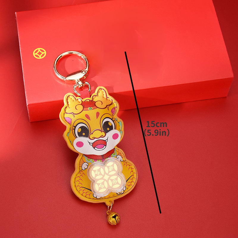 Dragon Keychain Keyring Lucky Cartoon Dragon Key Chain Bag Pendant Year Gift