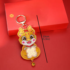Dragon Keychain Keyring Lucky Cartoon Dragon Key Chain Bag Pendant Year Gift
