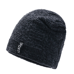 Winter Knitted Beanie Hat Velvet Lined Warm Slouchy Hats Skull Cap