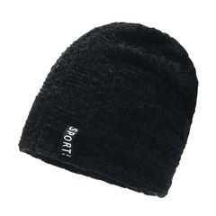 Winter Knitted Beanie Hat Velvet Lined Warm Slouchy Hats Skull Cap