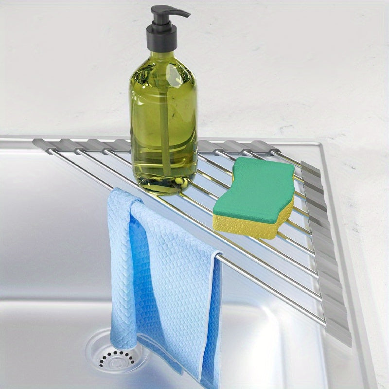 Compact Stainless Steel Dish Drying Rack