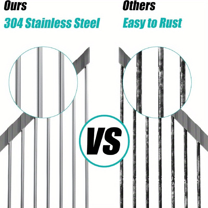 Compact Stainless Steel Dish Drying Rack