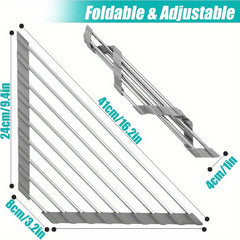 Compact Stainless Steel Dish Drying Rack