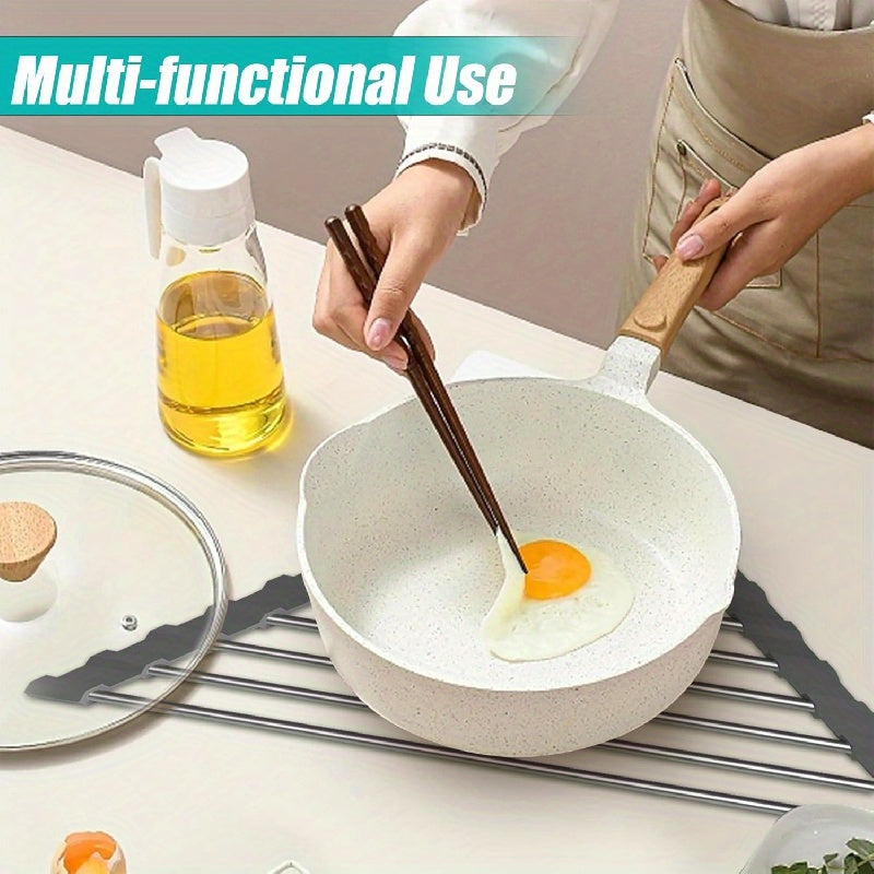 Compact Stainless Steel Dish Drying Rack