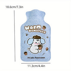Thickened Plush Hot Water Bag 300ml Cartoon Pattern
