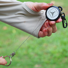 5pcs High Rebound Keychain Steel Wire Rope Anti-lost Keyring Buckle