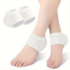 2pcs Gel Heel Protector Silicone Heel Pads Heel Socks Plantar Fasciitis Support
