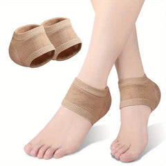 2pcs Gel Heel Protector Silicone Heel Pads Heel Socks Plantar Fasciitis Support