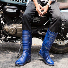 Quick Drying Flat Rain Boots Waterproof Non Slip Thickened Outdoor PVC Shoes