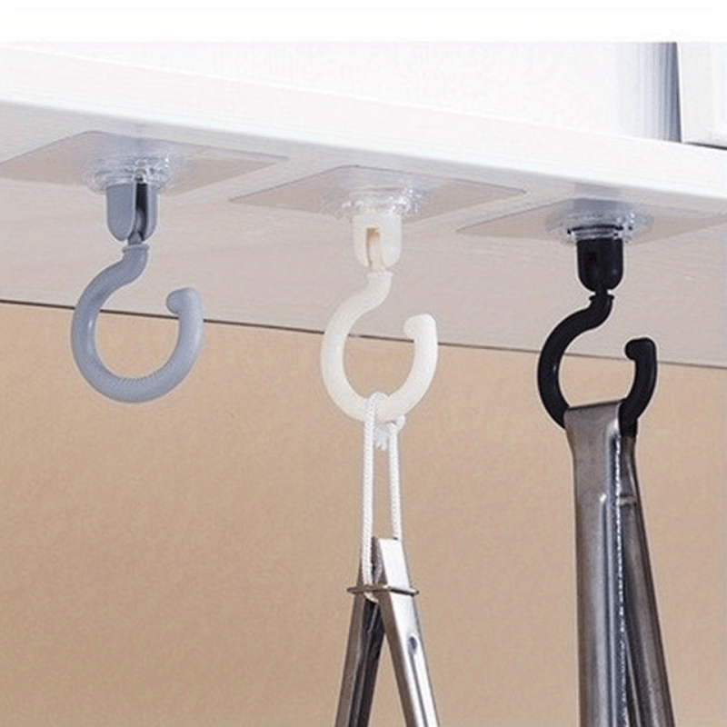 360 Rotatable Hook Self adhesive Ceiling Hanging Hook For Hanging Bird Feeder