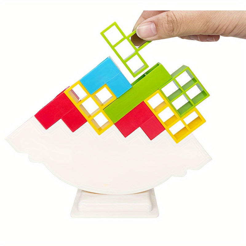 Interactive Jenga Toy Game Of Balanced Building Blocks