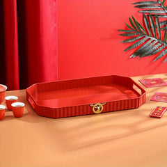 2022 Auspicious Fruit Tray Tea Cup Tray Gift Decoration