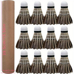Professional Goose Feather Badminton Shuttlecock Training Set