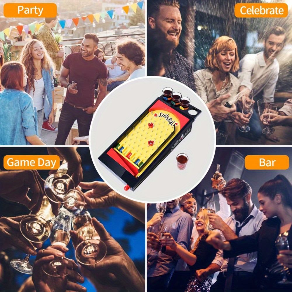 Drinking Game Pinball Entertainment Bar Shooting Ball Toy Plastic Adults