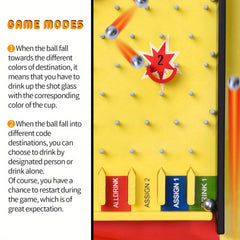 Drinking Game Pinball Entertainment Bar Shooting Ball Toy Plastic Adults