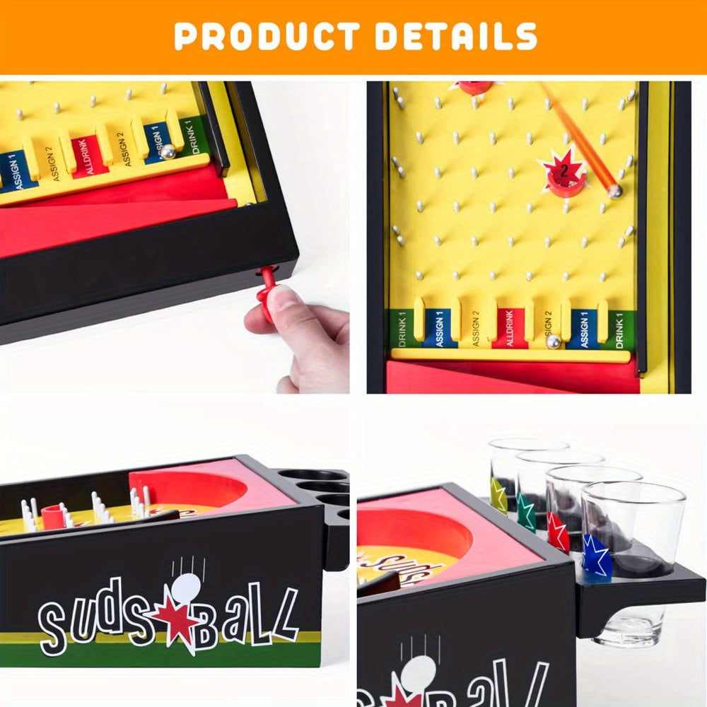 Drinking Game Pinball Entertainment Bar Shooting Ball Toy Plastic Adults