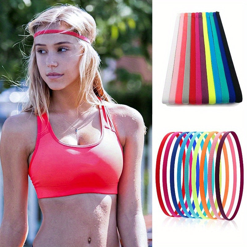 Non Slip Elastic Headbands for Yoga Workout Running