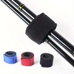 10pcs Stretchy Fishing Rod Belt for Casting Spinning Fly Rods Tackle Tie