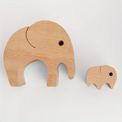 Elephants Wooden Ornaments Home Decor Gift
