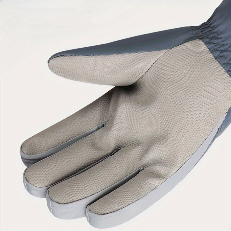 Windproof Anti Slip Winter Ski Gloves Men Warm Touch Screen Compatible