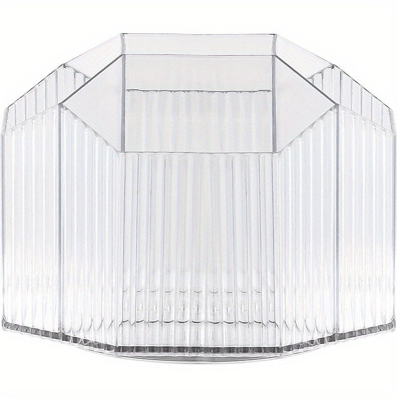 Transparent Large Capacity Plastic Rotary Pen Holder Storage Box