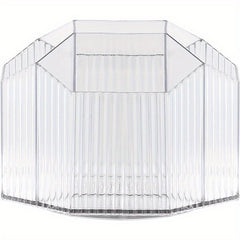 Transparent Large Capacity Plastic Rotary Pen Holder Storage Box