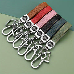 PU Leather Key Chain Metal Keychain Pendant Gift For Men Women