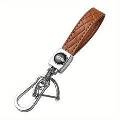PU Leather Key Chain Metal Keychain Pendant Gift For Men Women
