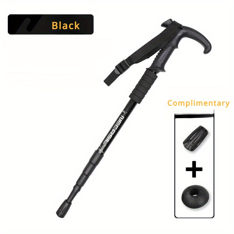 Ultralight Shock Absorption Walking Stick Adjustable Hiking Walking Cane