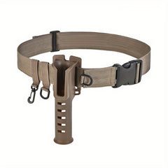 Adjustable Belt w/ Fishing Rod Holder Quick Release Buckle - Fishing Tackle