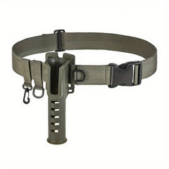 Adjustable Belt w/ Fishing Rod Holder Quick Release Buckle - Fishing Tackle