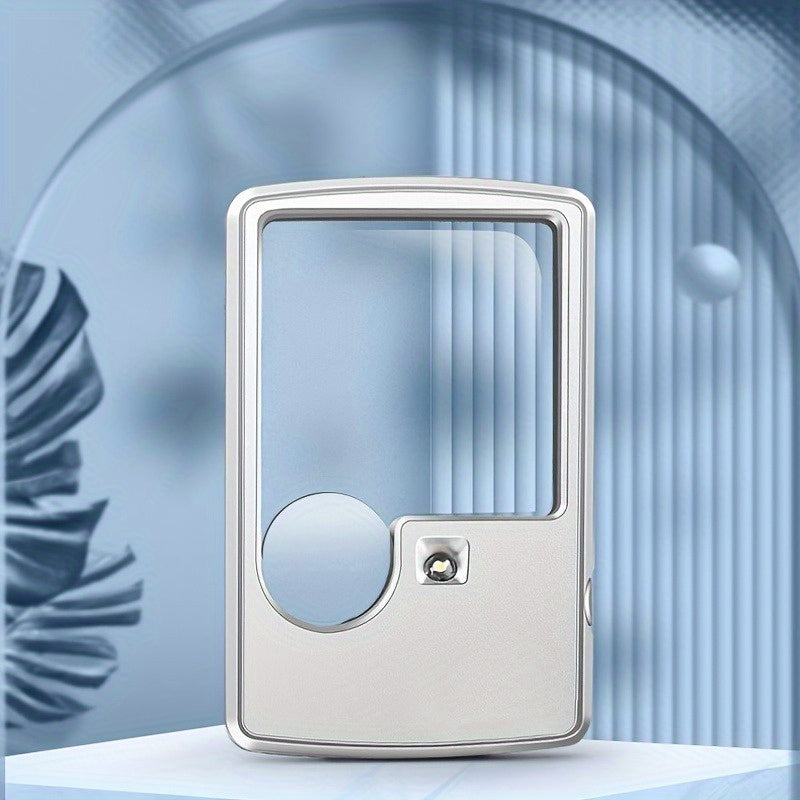 Portable Card Type Magnifying Glass LED Illuminated Jewelry Scientific 3X 6X