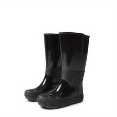 Quick Dry Flat Rain Boots Waterproof Non Slip PVC Labor Shoes