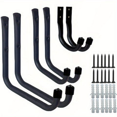 6pcs Heavy Duty Garage Hooks Steel Tool Storage Hangers Wall Mounted Hanging Hoo
